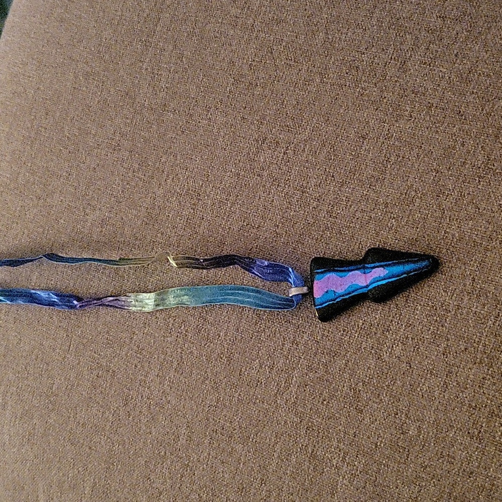 Glass Sterling silver pendant